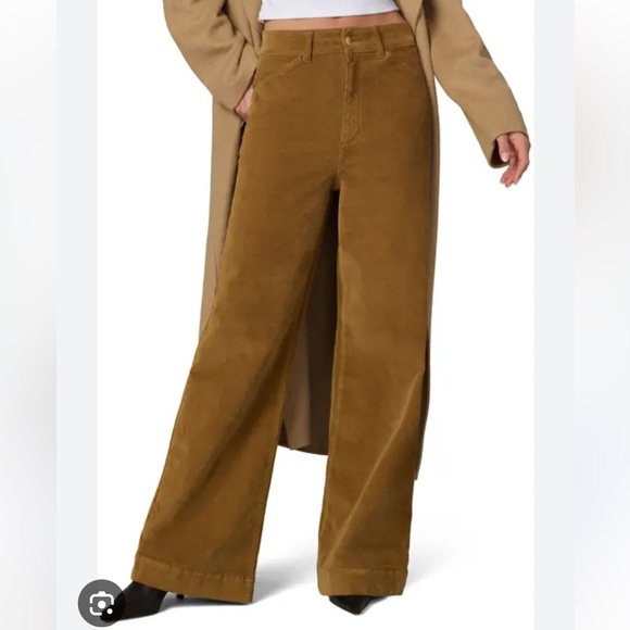 twik Pants - TWIK Wide Leg Corduroy Pants Brown Women's 29‎ Organic Cotton Neutral Granola